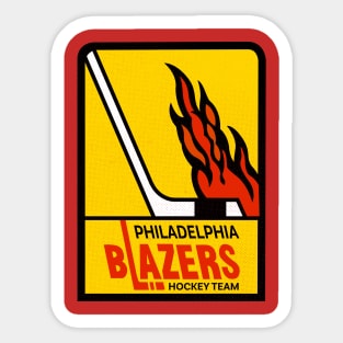 retro Philadelphia Blazers Sticker